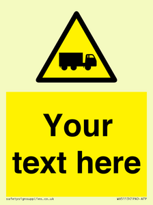 Custom Lorry Hazard Sign